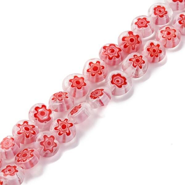Handmade Millefiori Lampwork Beads Strands