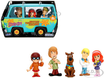Set of 5 Diecast Figures Scooby-Doo TV Series Metalfigs Series Diecast Models by Jada