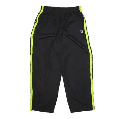 FILA Track Pants Black Straight Mens XL W32 L30