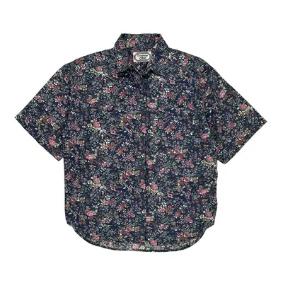 Company One Floral Short Sleeve Shirt - Small Multicoloured Cotton