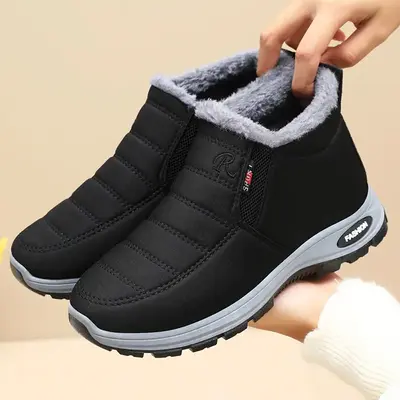 Womens Warm Fur Lined Winter Snow Boots Waterproof Ankle Boots Outdoor Booties Comfortable Shoes for Women Winter Boots for W...