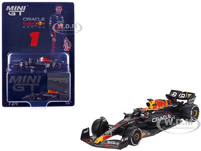 Red Bull Racing RB19 #1 Max Verstappen Winner Formula One F1 Bahrain GP (2023) Limited Edition 1/64 Diecast Model Car by Mi...
