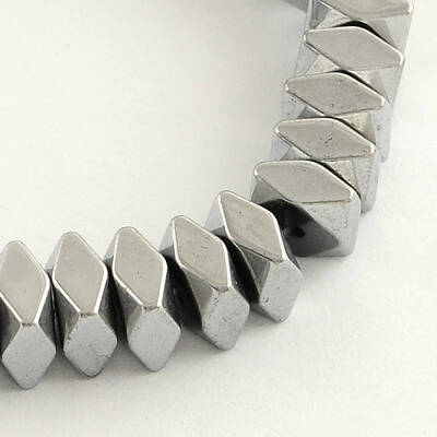 Electroplate Non-magnetic Synthetic Hematite Beads Strands