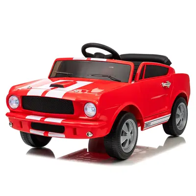 Garvee Ride - P Series: 12V Ride On Licensed Shelby GT350 Electric Car with Remote Control, Safety Belt, 2 Speeds, LED Lights...