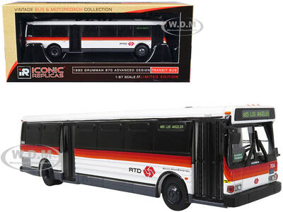 1980 Grumman 870 Advanced Design Transit Bus Southern California Rapid Transit District \