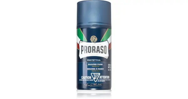 Proraso Blue Shaving Foam - Shaving foam with aloe vera and vitamin E. - 300ml