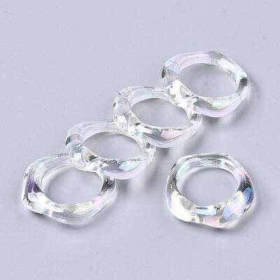 Transparent Resin Finger Rings