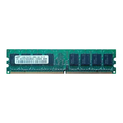 Samsung M378T6553BG0-CD5DS | 512MB DDR2-533MHz PC2-4200 Non-ECC Unbuffered UDIMM CL4 1Rx8 1.8V 240-Pin Memory Module