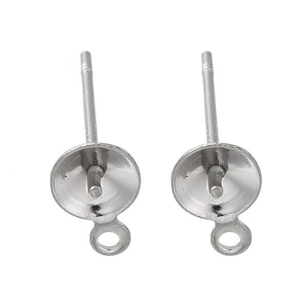 Anti-Tarnish 304 Stainless Steel Stud Earring Findings