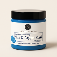 Nila & Argan Brightening Mask | With Honey, Rose Water, and Prickly Pear Seed Oil