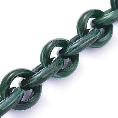 Transparent Acrylic Handmade Cable Chain