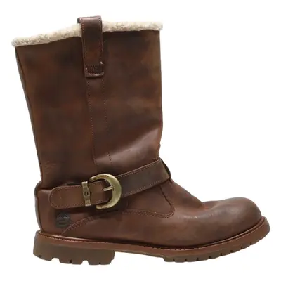 TIMBERLAND High Boots Brown Leather Womens UK 8