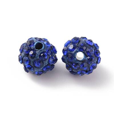 Polymer Clay Rhinestone Beads