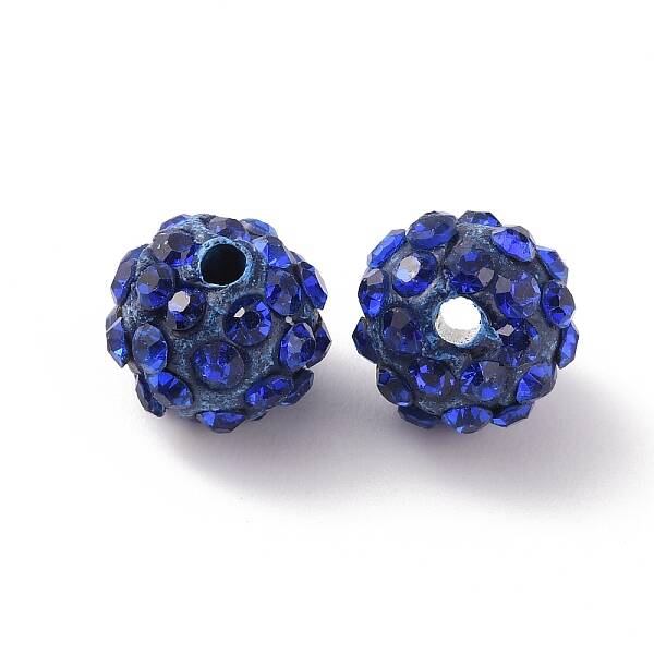 Polymer Clay Rhinestone Beads