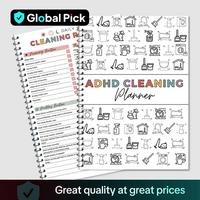 Household Daily Cleaning Schedule Planner, 1 Count Cleaning Checklist Schedule Notebook, Cleaning Planner Notebook, Office St...
