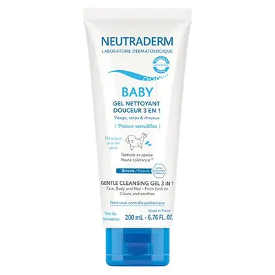 Neutraderm Baby Gel Gentle Cleanser 3 in 1 Sensitive Skin 200ml