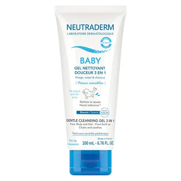 Neutraderm Baby Gel Gentle Cleanser 3 in 1 Sensitive Skin 200ml