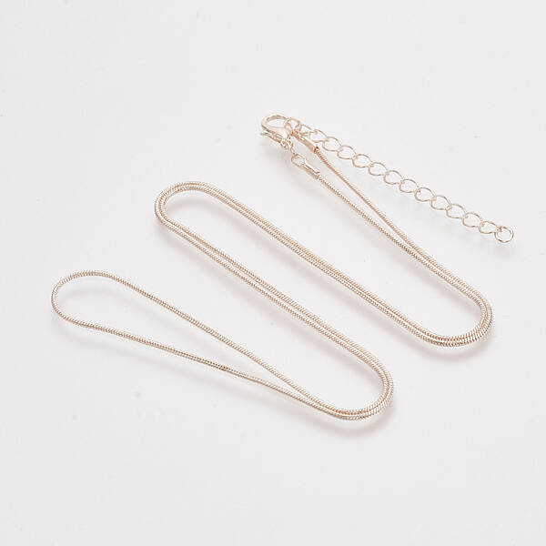 Brass Round Snake Chain Necklace Making