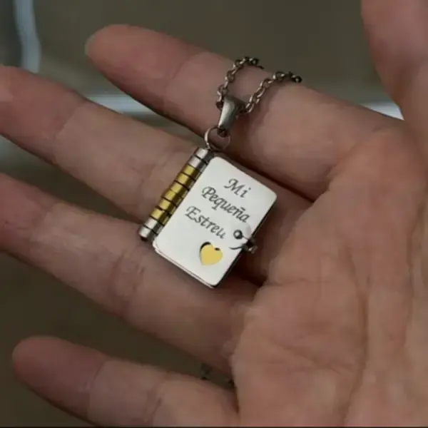 My Little Star Book Necklace for Daughter – Meaningful Jewelry Gift for Birthday, Graduation, or Special Occasions