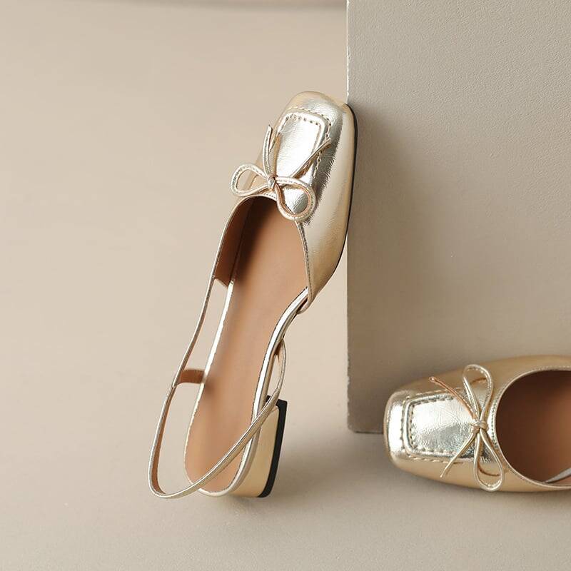 CHIKO Kassidi Square Toe Block Heels Slingback Shoes