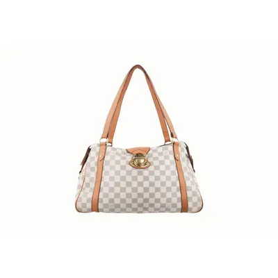 Pre-owned Louis Vuitton PVC Shoulder Bags Stresa PM Azur Damier Canvas N42220 SD0180 Shoulder Bag