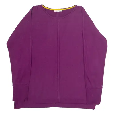 WHITE STUFF Womens Jumper Purple Tight Knit UK 14