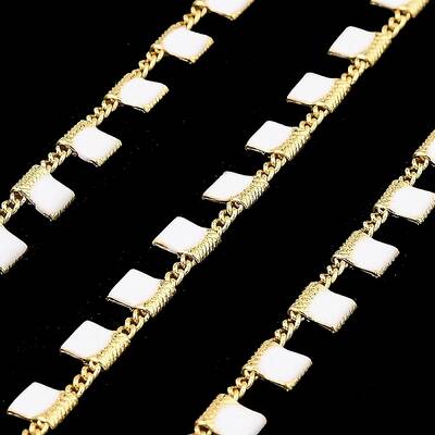 Brass Rectangle Link Chains