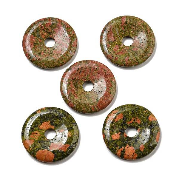 Natural Unakite Pendants