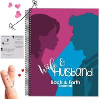 Husband & Wife Back & Forth Journal, 1 Count Our Love Journal Notebook for Couples, Wife To Get To Know Each Other on A Deepe...