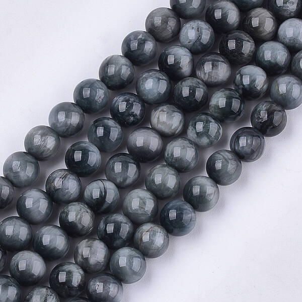 Natural Hawk's Eye Beads Strands