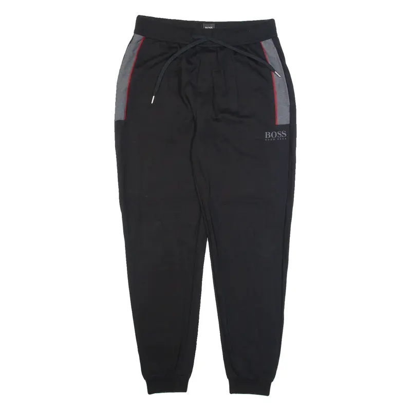 BOSS HUGO BOSS Mens Joggers Black Tapered L W28 L28