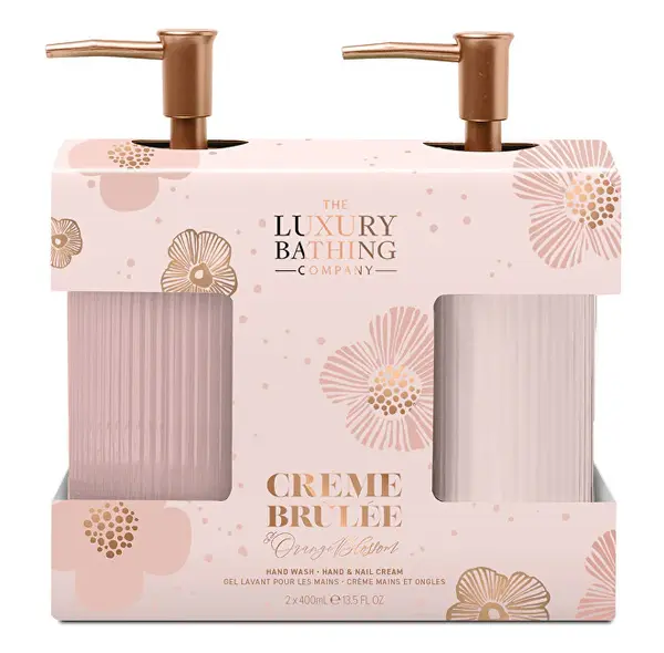 The Luxury Bathing Company Set Regalo Per La Cura Intensiva Delle Mani Crème Brulée, Fiori D'Arancio E Vaniglia 2 Pezzi