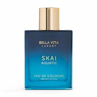 BellaVita Luxury's SKAI Aquatic | Eau De Cologne Unisex Perfume | Men & Women |  Bergamot, Pink Pepper | Long Lasting | 100 m...
