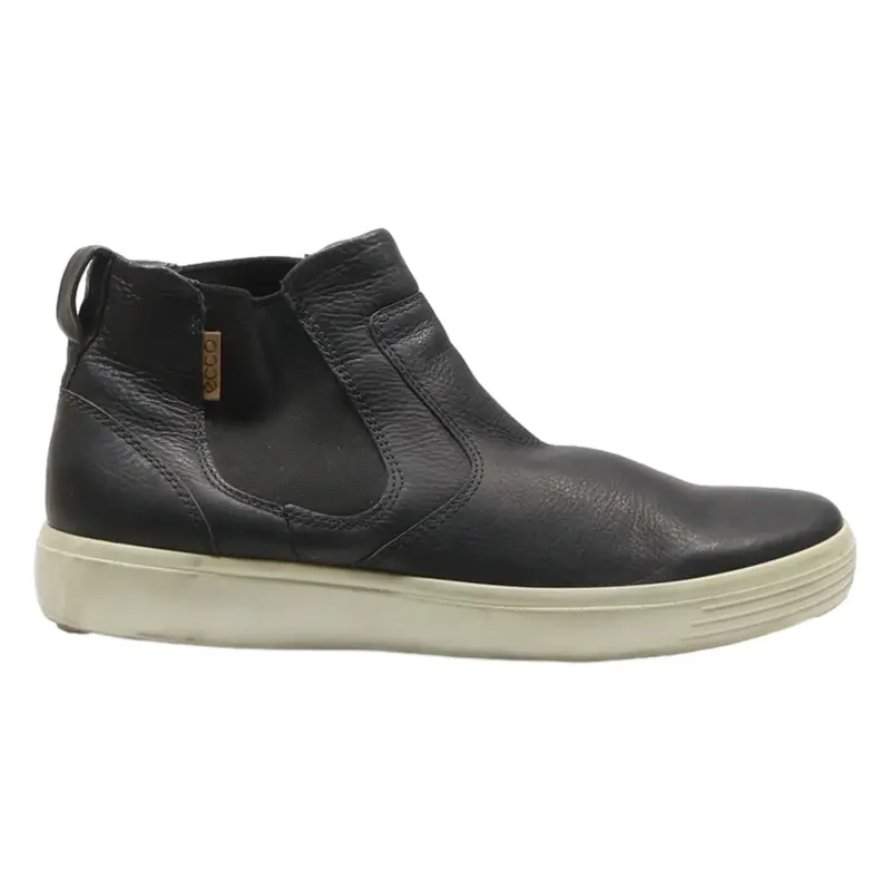 ECCO Chelsea Boots Black Leather Mens UK 9.5