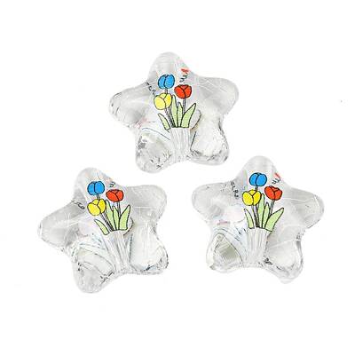 Transparent Printed Acrylic Beads