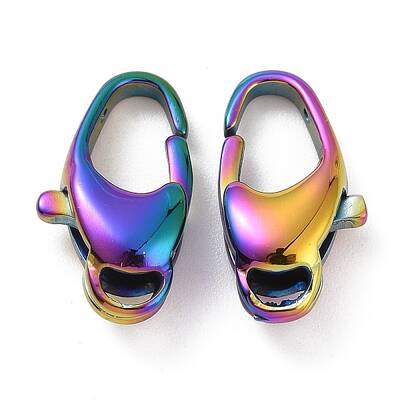 Ion Plating(IP) 304 Stainless Steel Lobster Claw Clasps