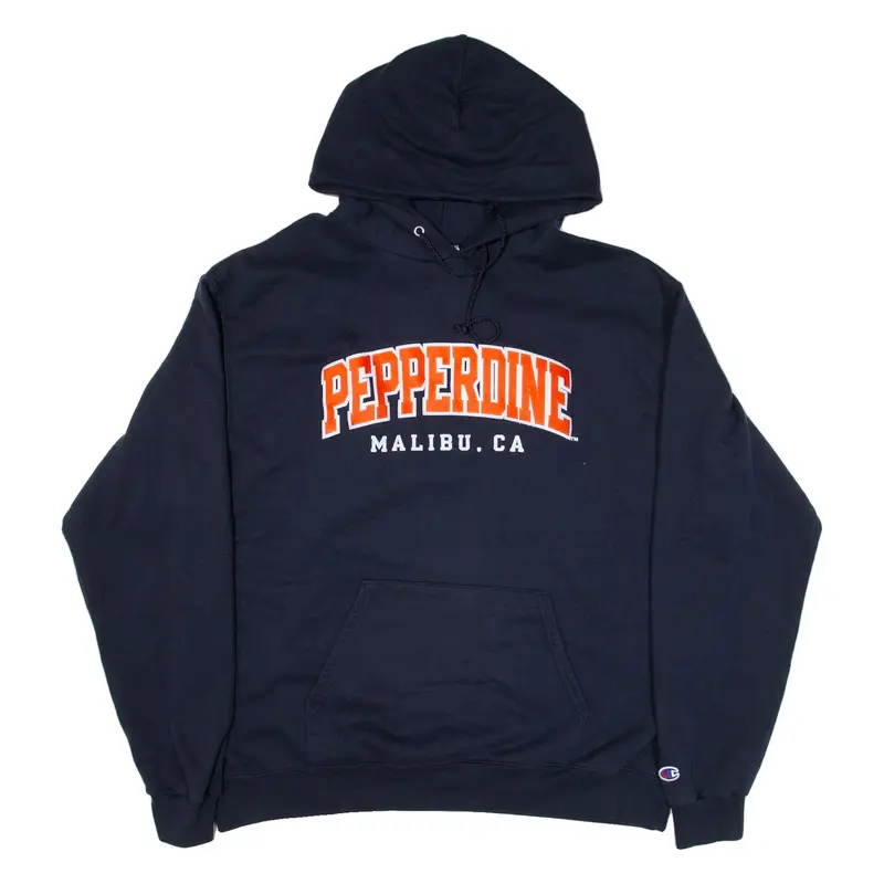 CHAMPION Pepperdine Malibu CA Mens Blue Hoodie USA XL