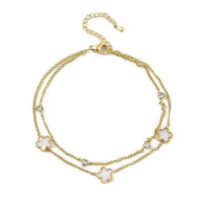 Ion Plating(IP) 304 Stainless Steel Chains Anklet