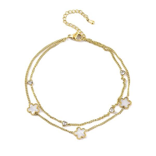 Ion Plating(IP) 304 Stainless Steel Chains Anklet