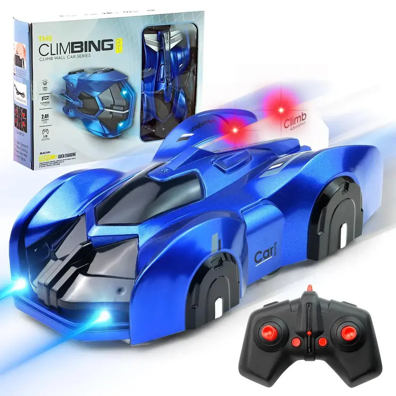 Wall Climbing Remote Control Car Toys for Kids 360° Rotating RC Stunt Car with Headlight RC Car