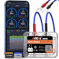 ANCEL BM200 12V Car Battery Tester, Bluetooth 4.2  Auto Battery Load Analyzer for Lithium & Lead-Acid Batteries with Cranking...