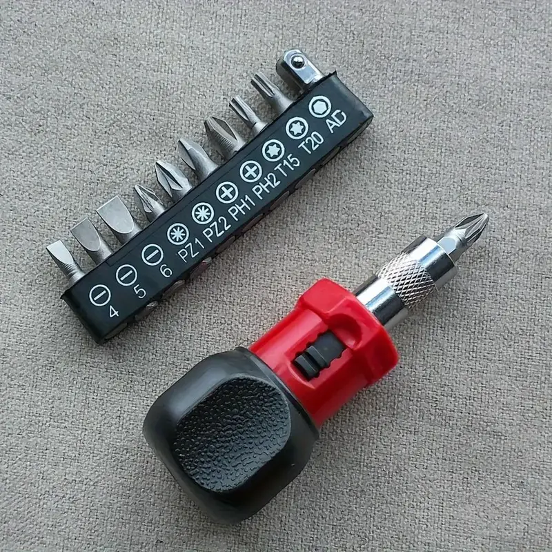 Mini Multifunctional Ratchet Screwdriver Set with Drill Bits, Durable Household Mixed Manual Tool Kit, 2 Counts/4 Counts Opti...