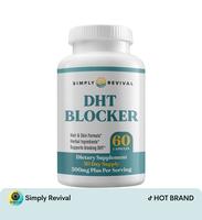 Simply Revival DHT Blocker - Hair & Skin Formula with Herbal Ingredients - 500mg Plus Per Serving - 30 Day Supply - Promotes ...