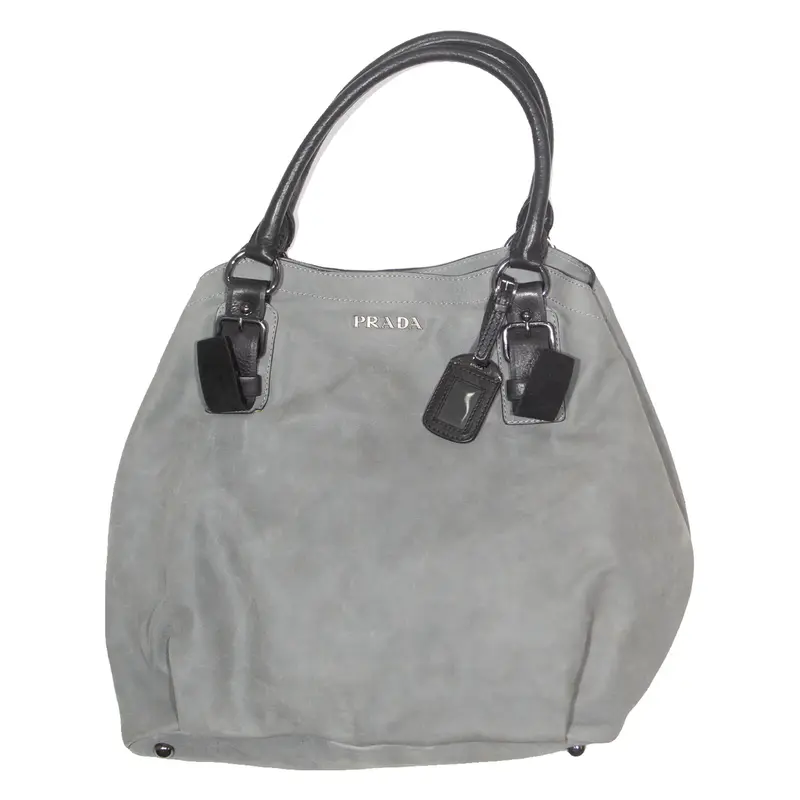 PRADA Womens Shoulder Bag Grey