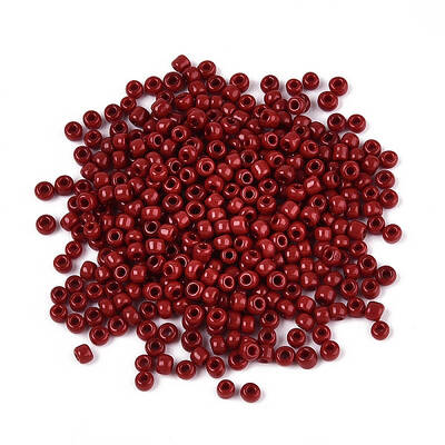 8/0 Opaque Colours Round Glass Seed Beads