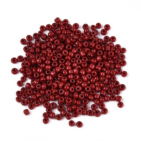 8/0 Opaque Colours Round Glass Seed Beads