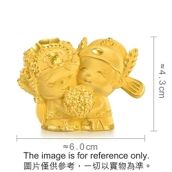 'Blessings' 999 Gold Wedding Ornament