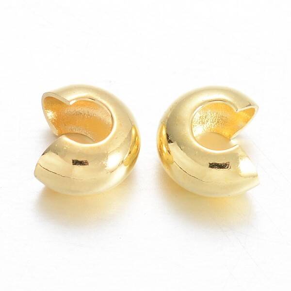 Brass Crimp Beads Covers
