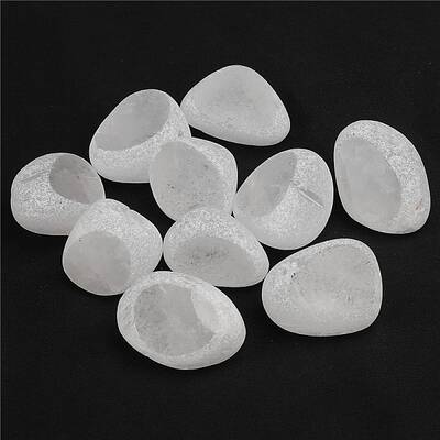 Natural Quartz Crystal Dinosaur Egg Display Decorations