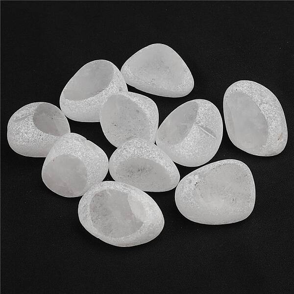 Natural Quartz Crystal Dinosaur Egg Display Decorations